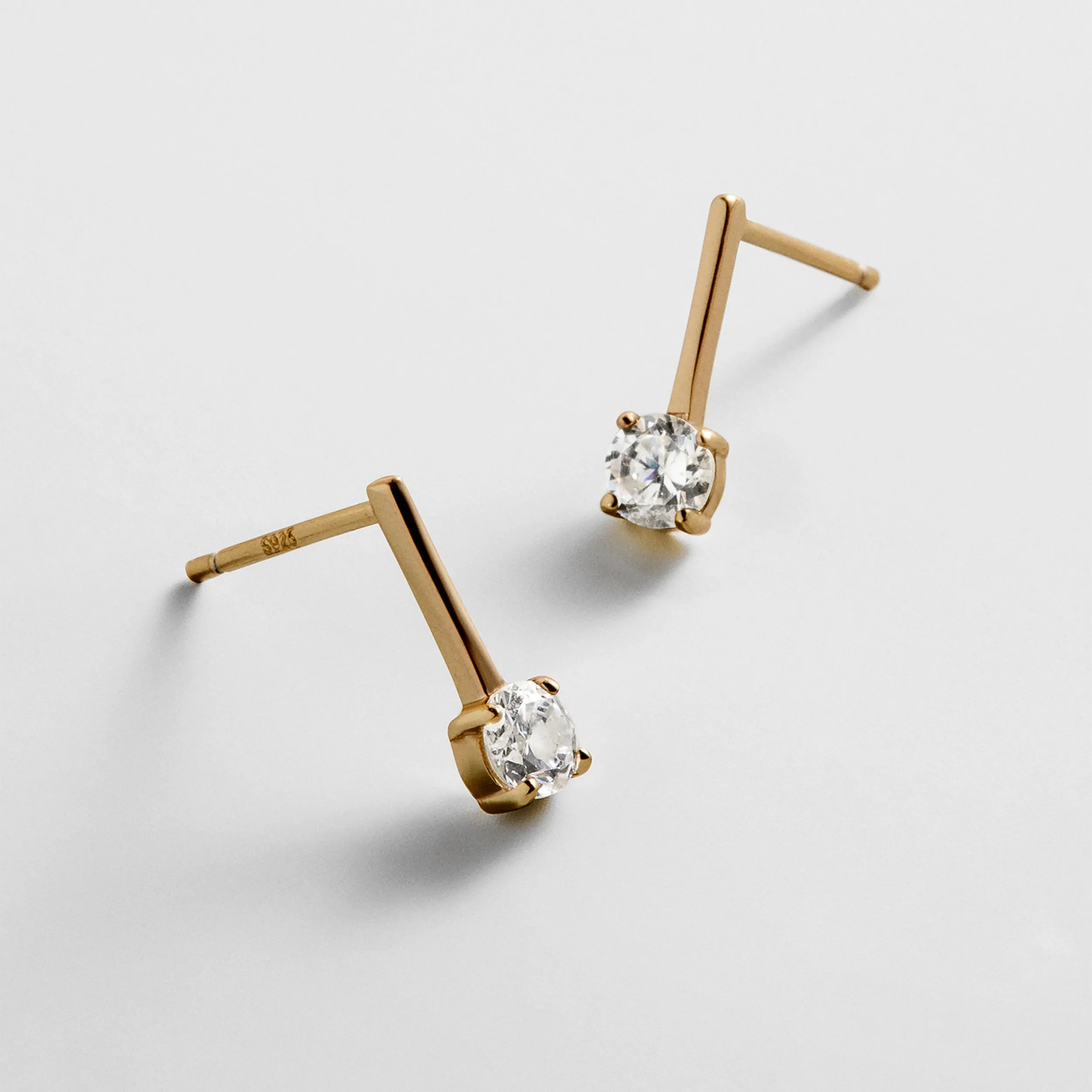 Kim 14K Gold Drop Earrings sold by BaubleBar product image thumbnail 3