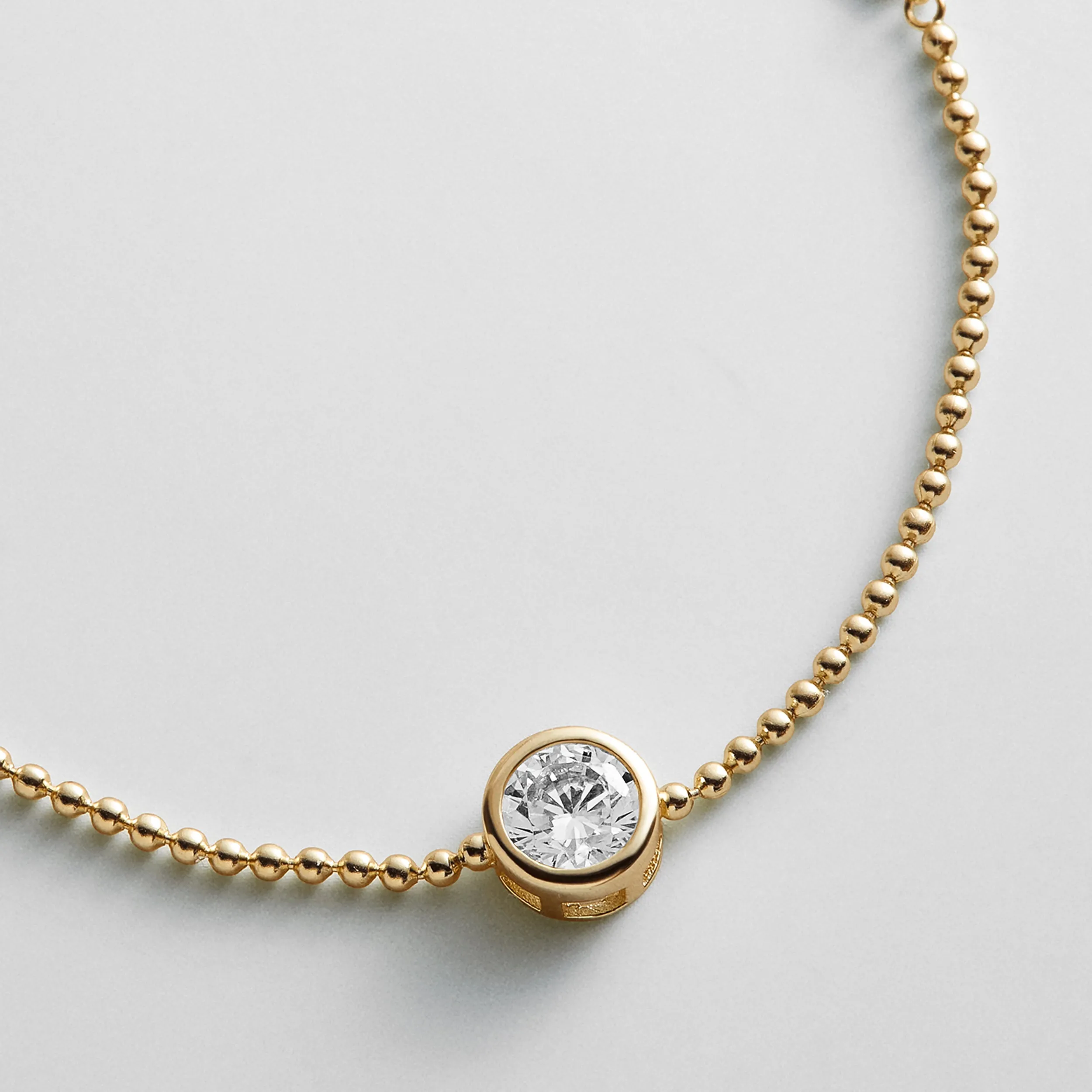 Eunice 14K Gold Crystal Bracelet - Round Cut sold by BaubleBar product image thumbnail 3