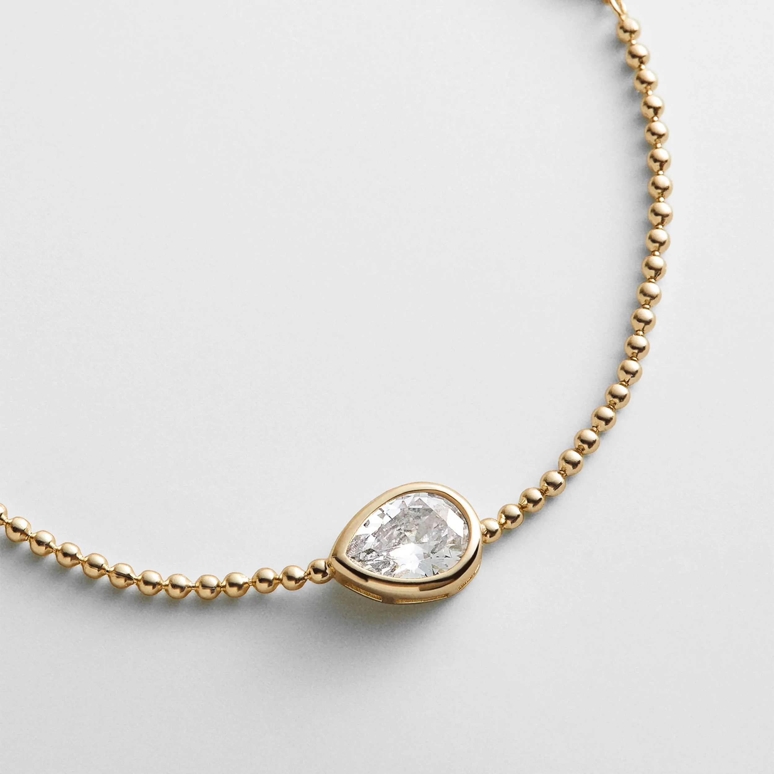 Eunice 14K Gold Crystal Bracelet - Pear Cut sold by BaubleBar product image thumbnail 3