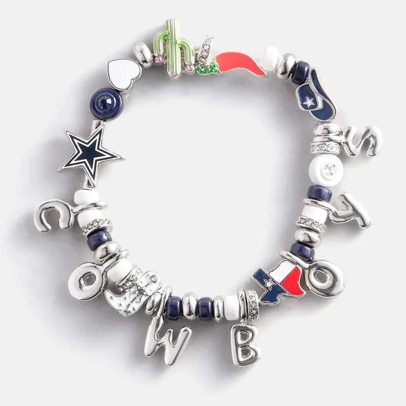 NFL Beaded Charm Bracelet - Dallas Cowboys made by BaubleBar