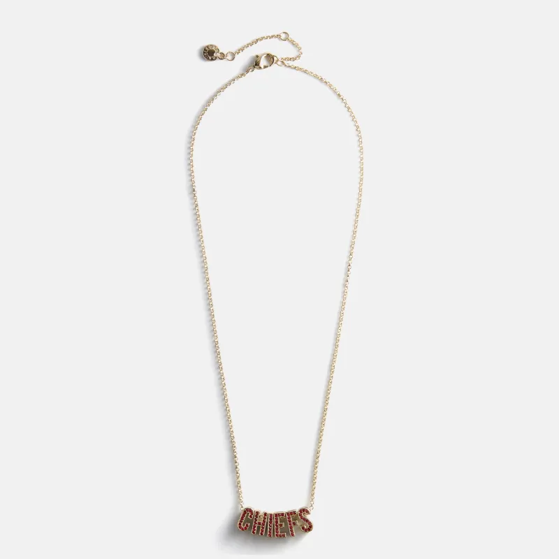 NFL Slogan Charm Necklace - Kansas City Chiefs made by BaubleBar