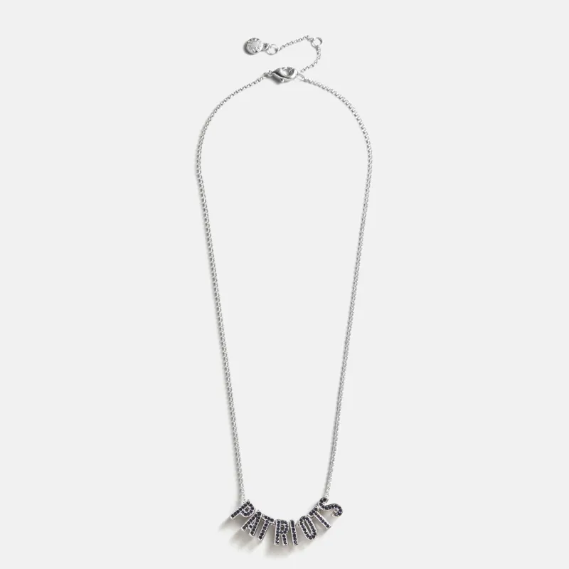 NFL Slogan Charm Necklace - New England Patriots made by BaubleBar