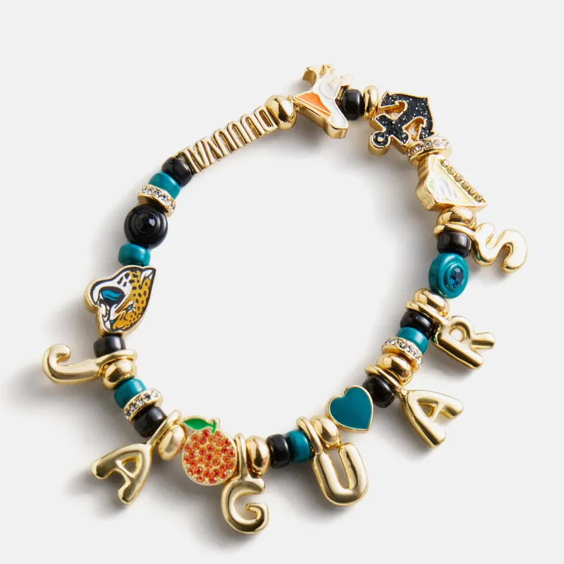 NFL Beaded Charm Bracelet - Jacksonville Jaguars made by BaubleBar
