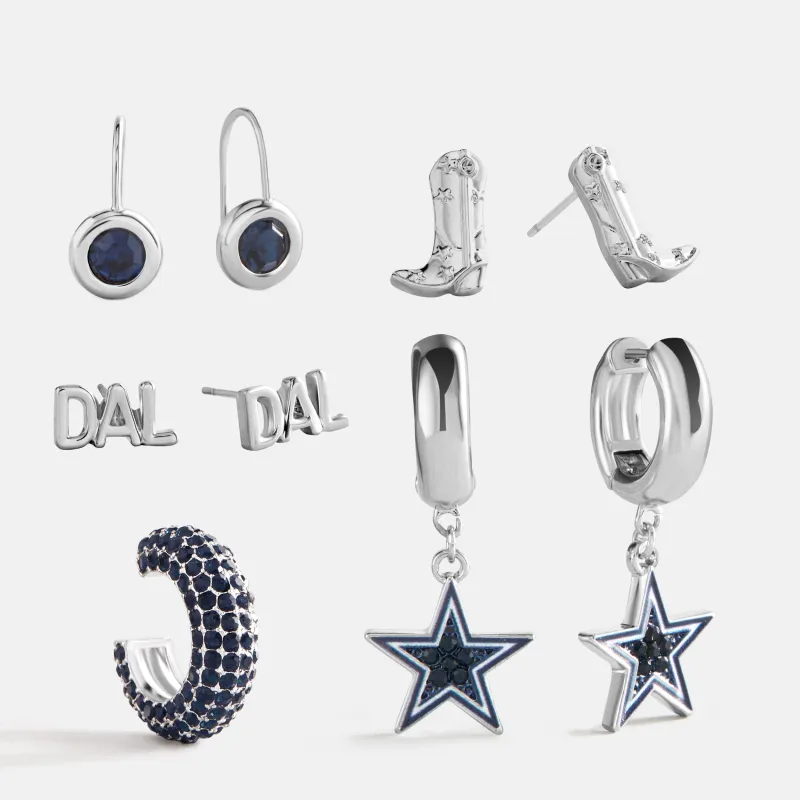 NFL Earring Stack Set - Dallas Cowboys made by BaubleBar