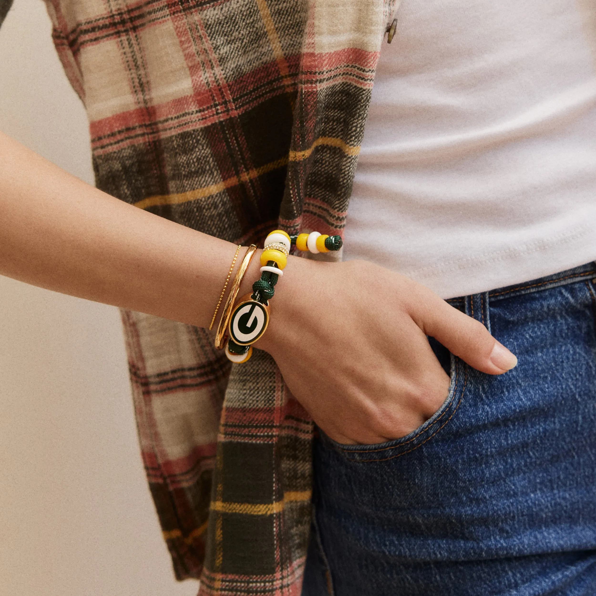 NFL Knotty Logo Bracelet - Green Bay Packers sold by BaubleBar product image thumbnail 2