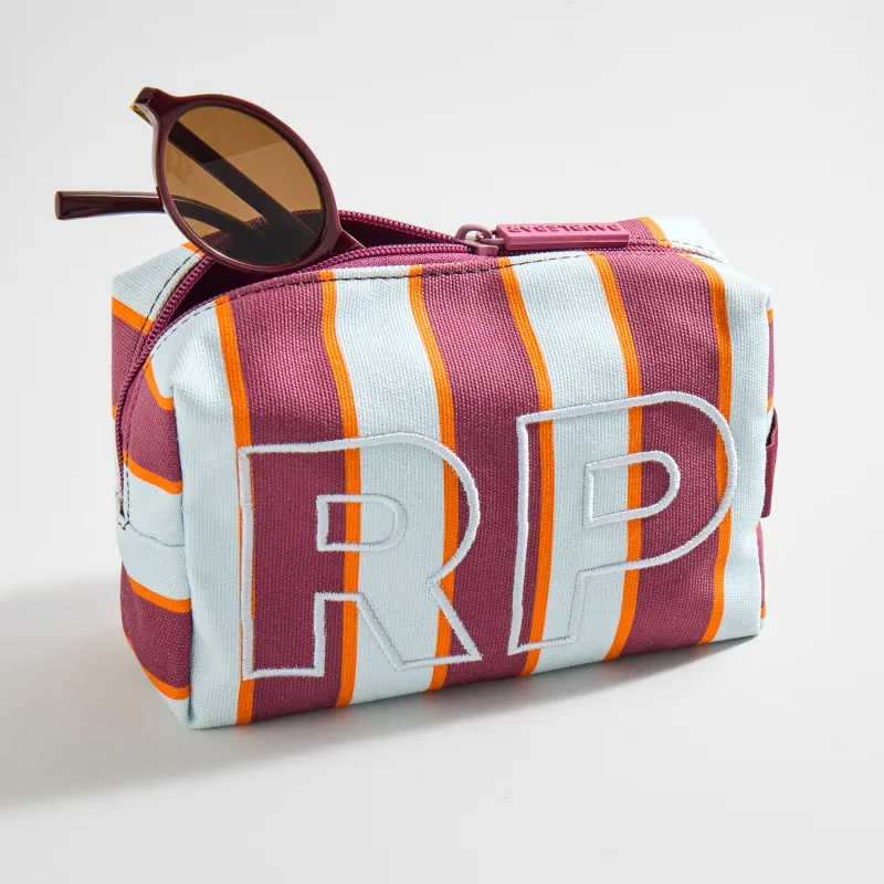 Striped Take It Away Custom Storage Pouch - Punch made by BaubleBar