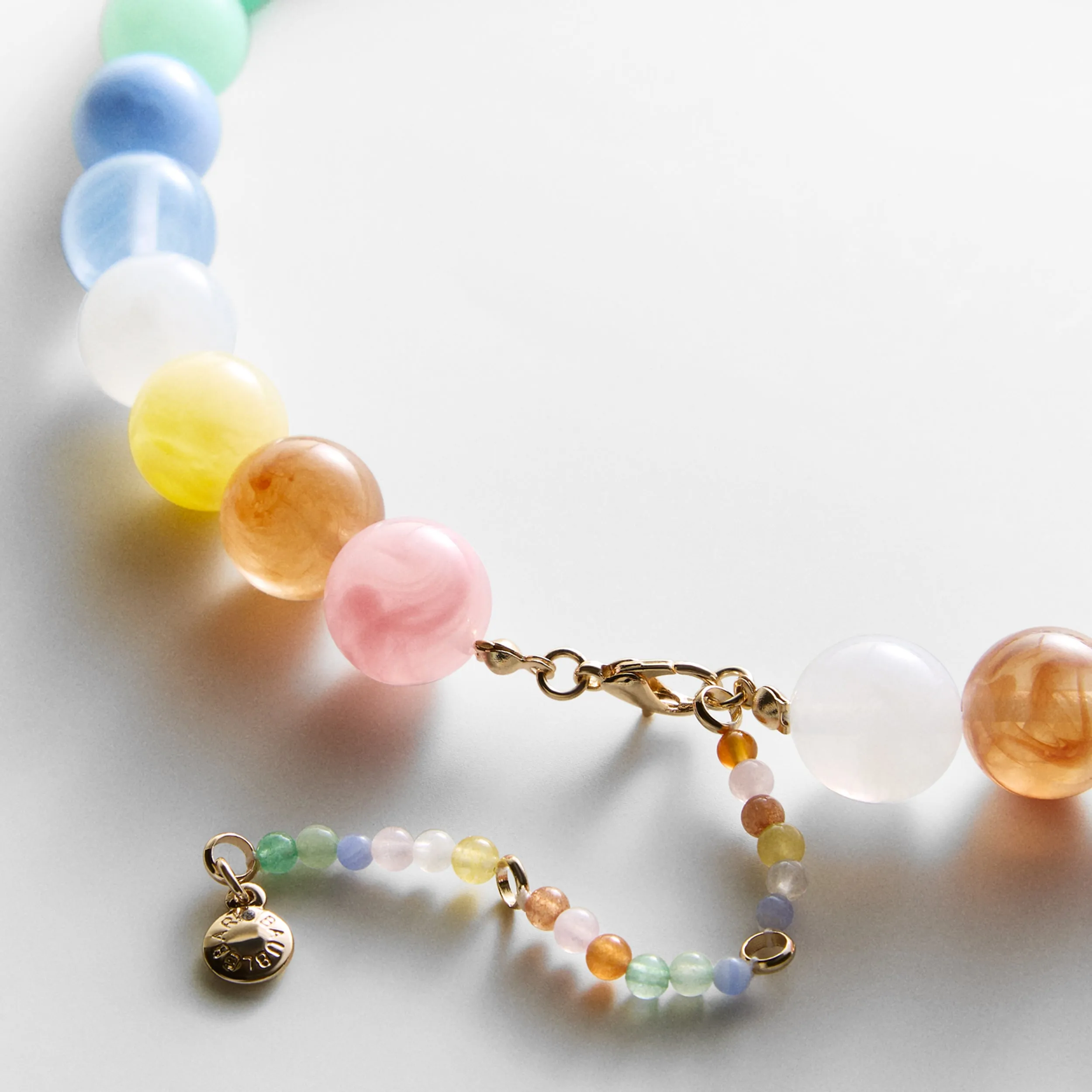 Mini Jane Beaded Necklace - Pastel Multi sold by BaubleBar product image thumbnail 4