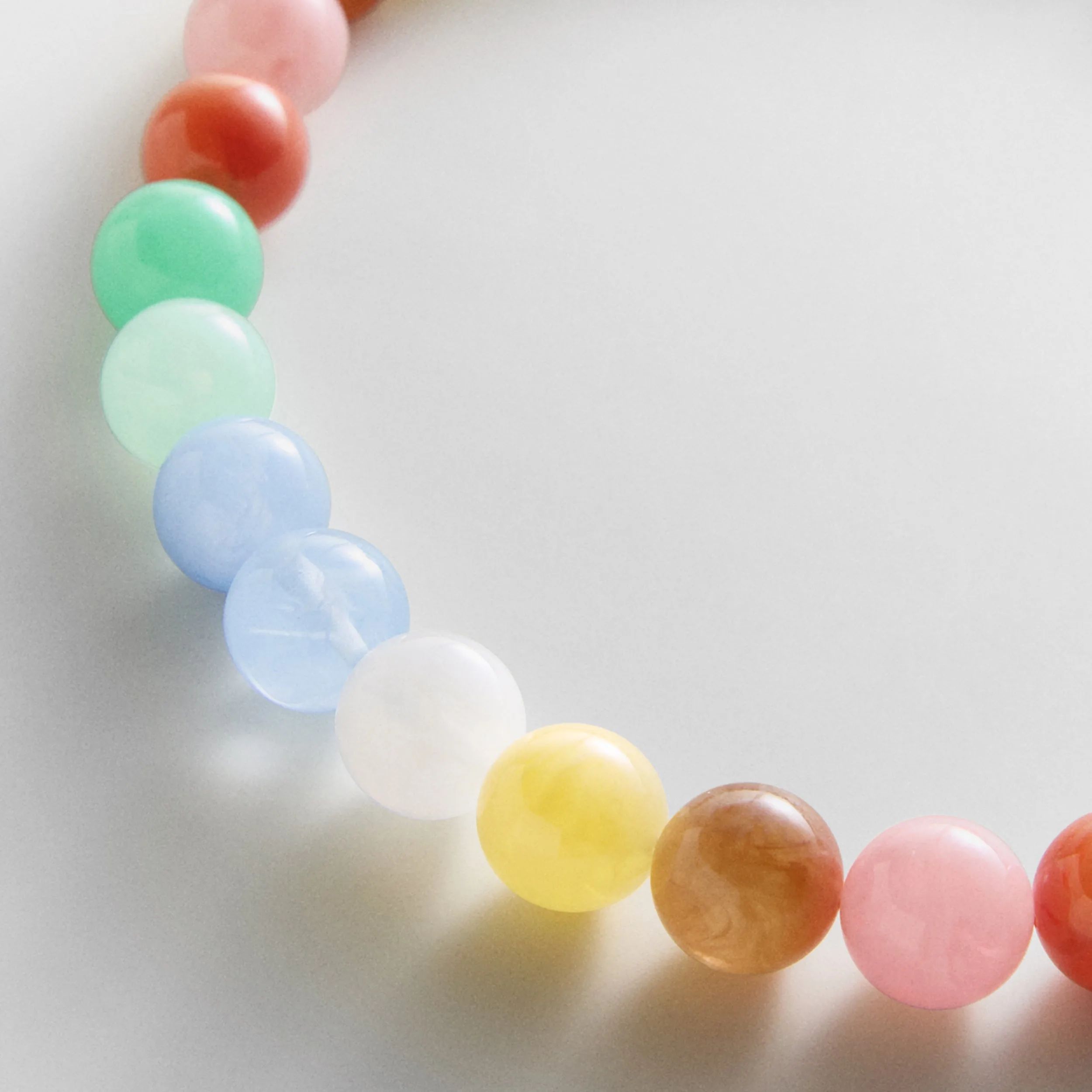 Mini Jane Beaded Necklace - Pastel Multi sold by BaubleBar product image thumbnail 3