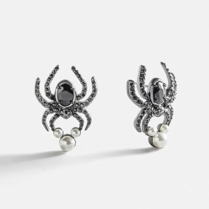 Disney Mickey Mouse Halloween Spider Statement Earrings made by BaubleBar