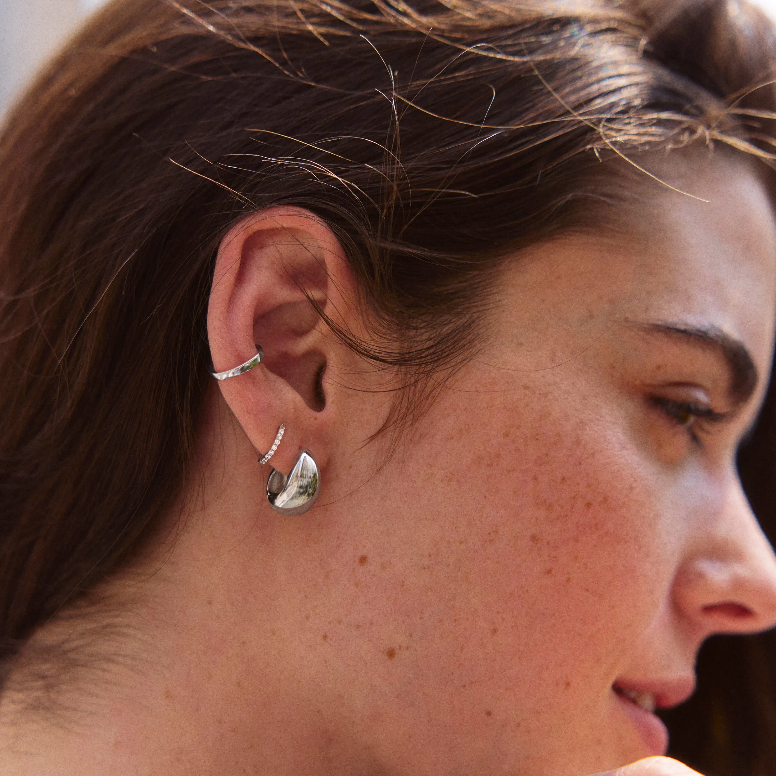 Leidy Sterling Silver Ear Cuff - Silver sold by BaubleBar product image thumbnail 2