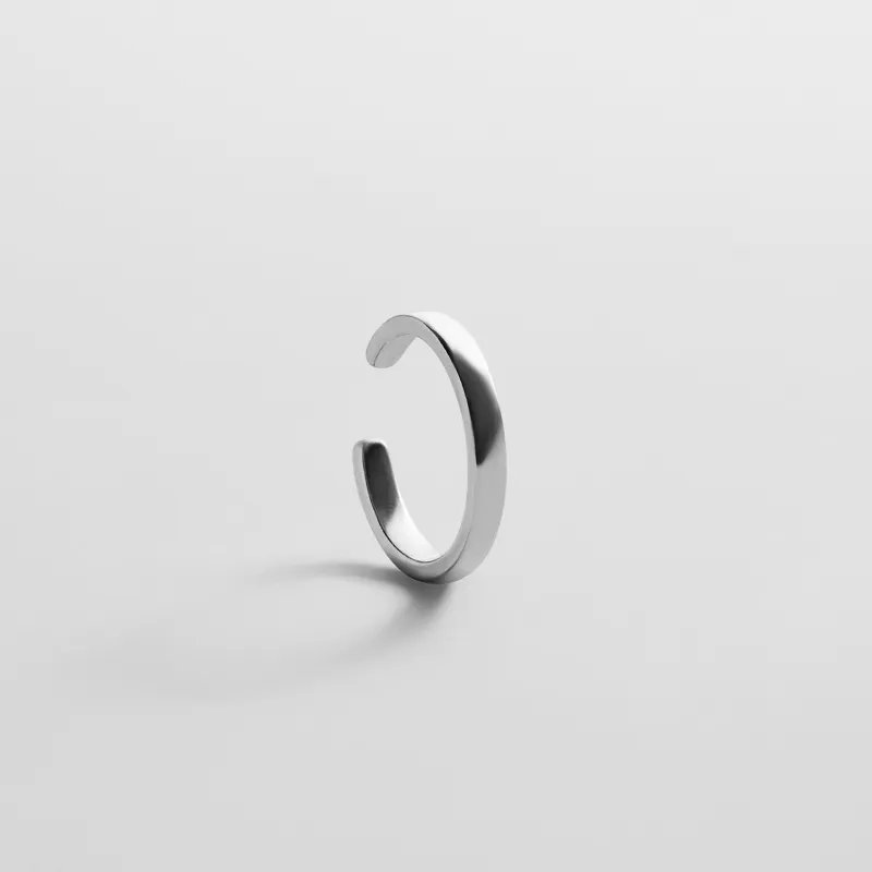 Leidy Sterling Silver Ear Cuff - Silver made by BaubleBar