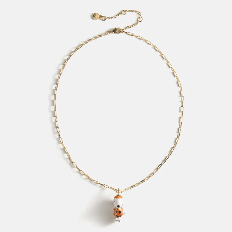 Peanuts Snoopy Halloween Pendant Necklace made by BaubleBar