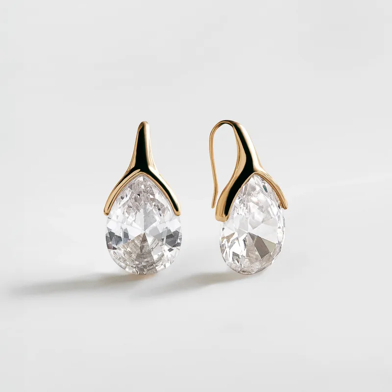 Fernanda Crystal Drop Earrings - Large made by BaubleBar