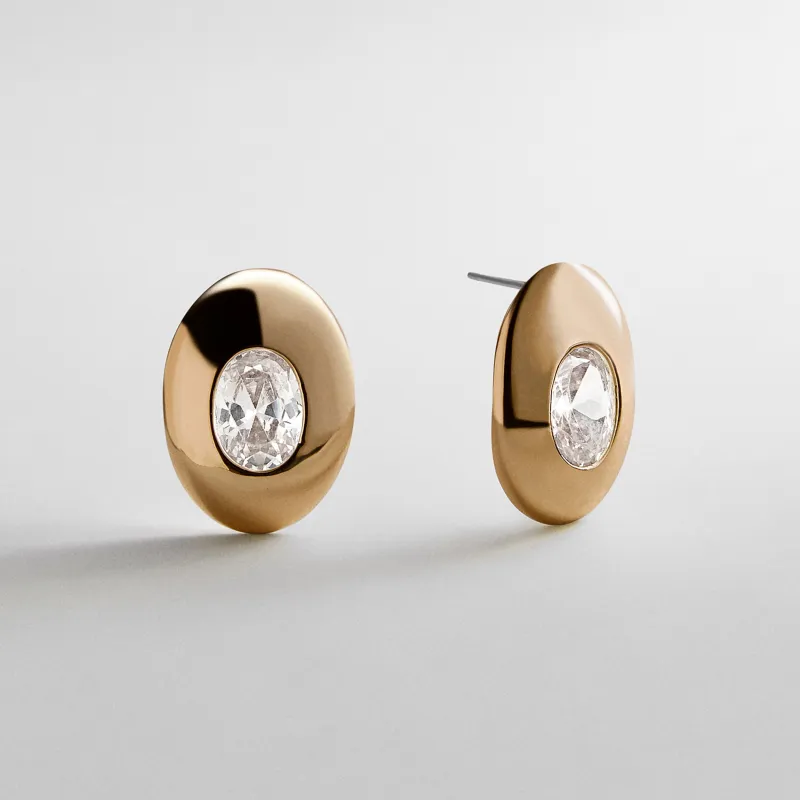 Maude Gold Stud Earrings made by BaubleBar