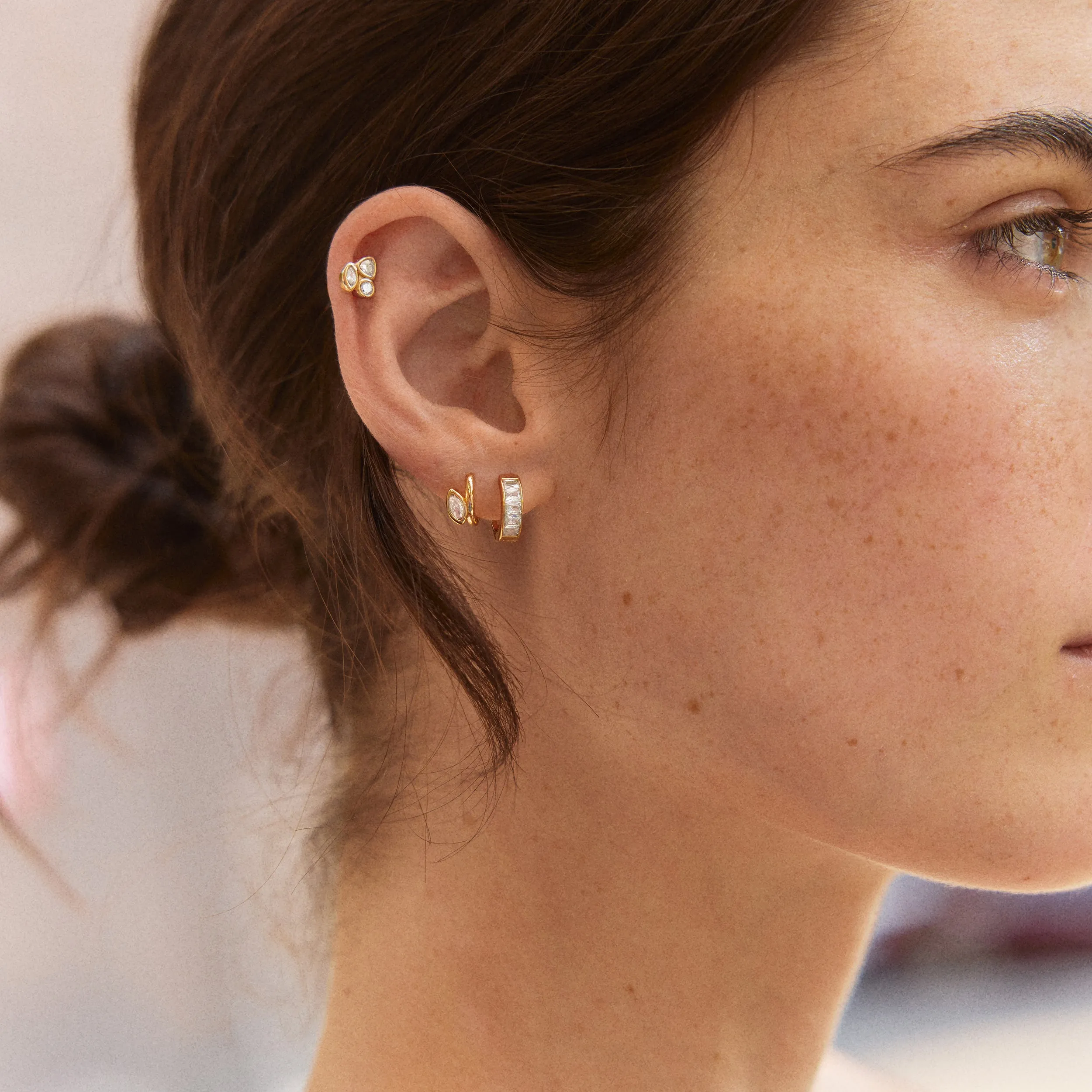 Daria 14K Gold Stud Earring Set sold by BaubleBar product image thumbnail 2