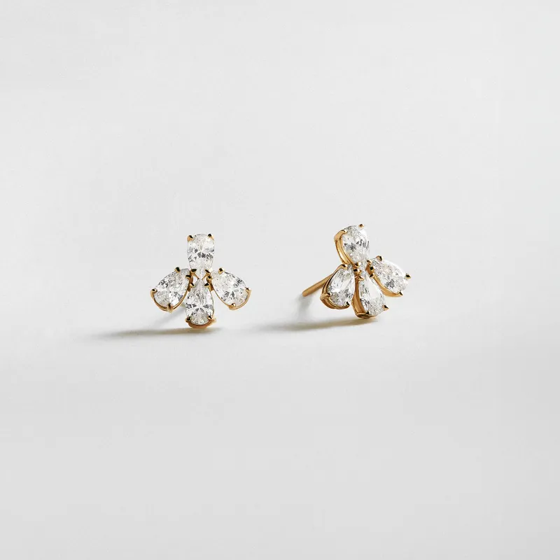 Kayda 14K Gold Stud Earrings made by BaubleBar