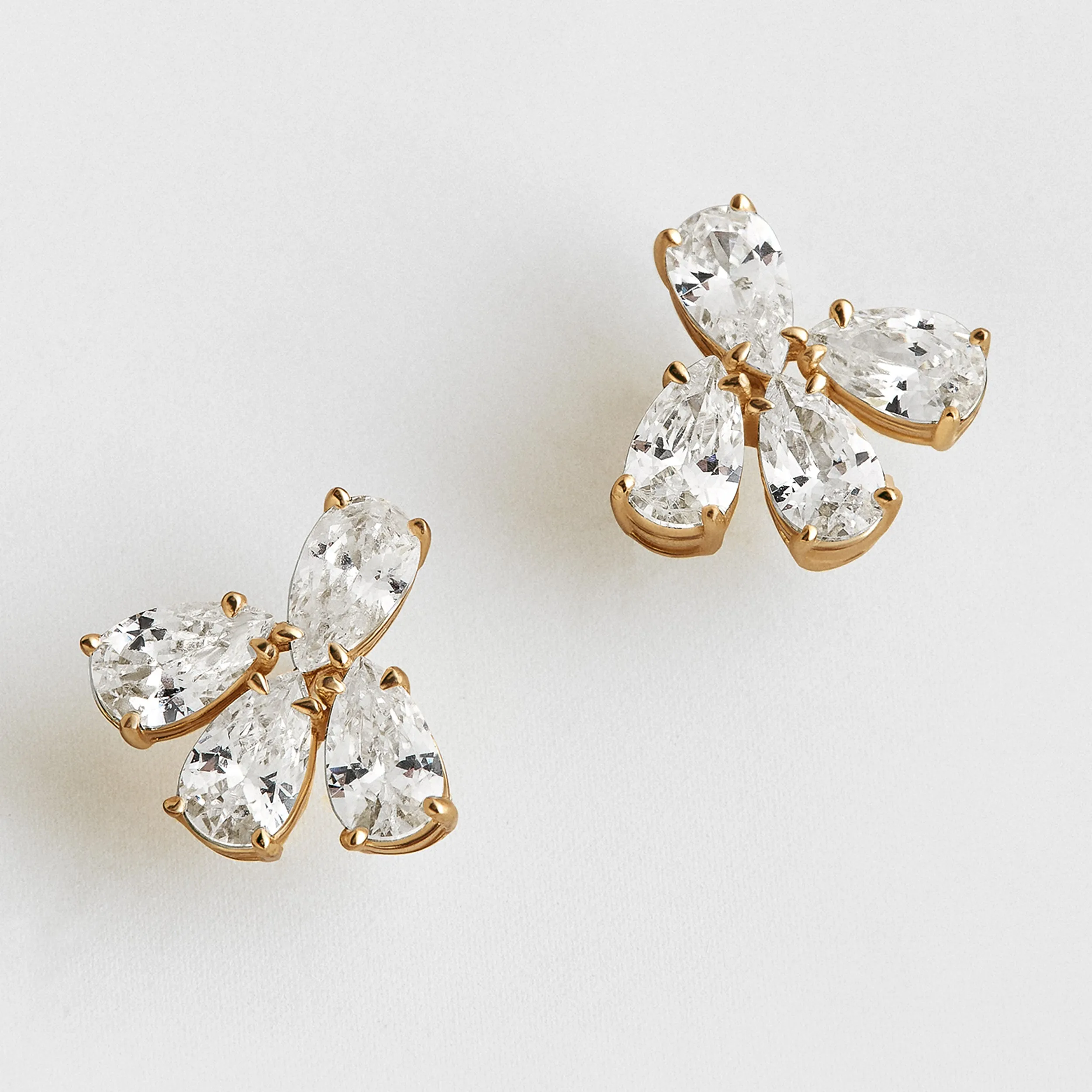 Kayda 14K Gold Stud Earrings sold by BaubleBar product image thumbnail 3