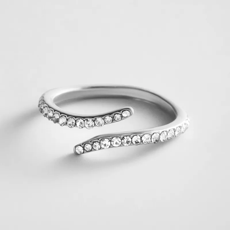 Elyse Pavé Wrap Ring made by BaubleBar