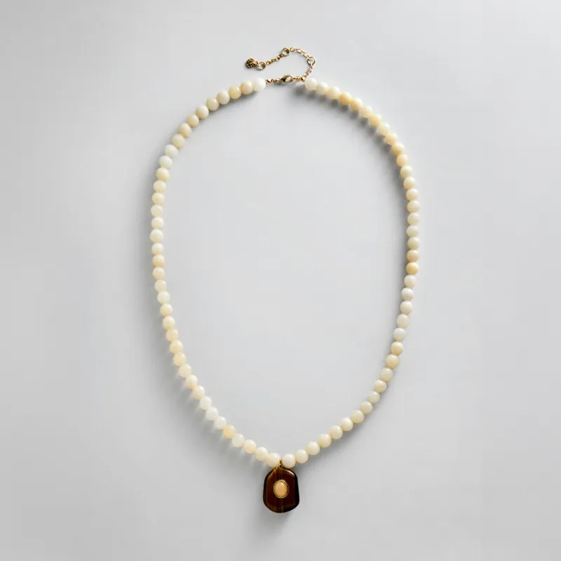 Janelle Semi-Precious Necklace - Ivory made by BaubleBar