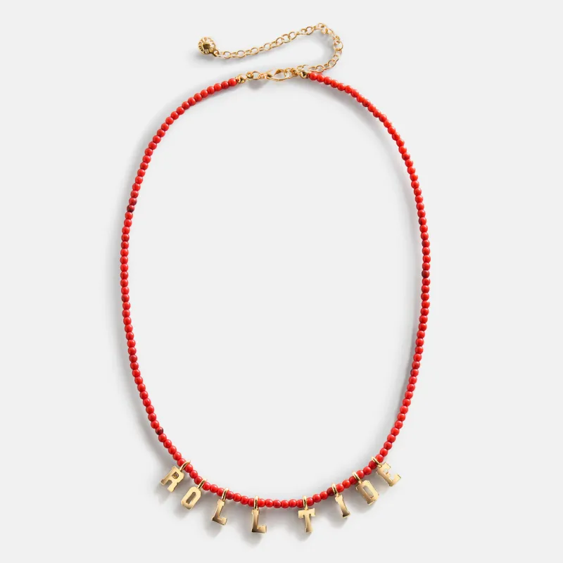 University of Alabama Delicate Beaded Necklace - University of Alabama made by BaubleBar