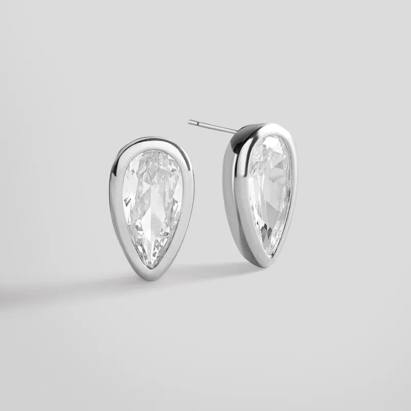 Eunice Silver Stud Earrings made by BaubleBar