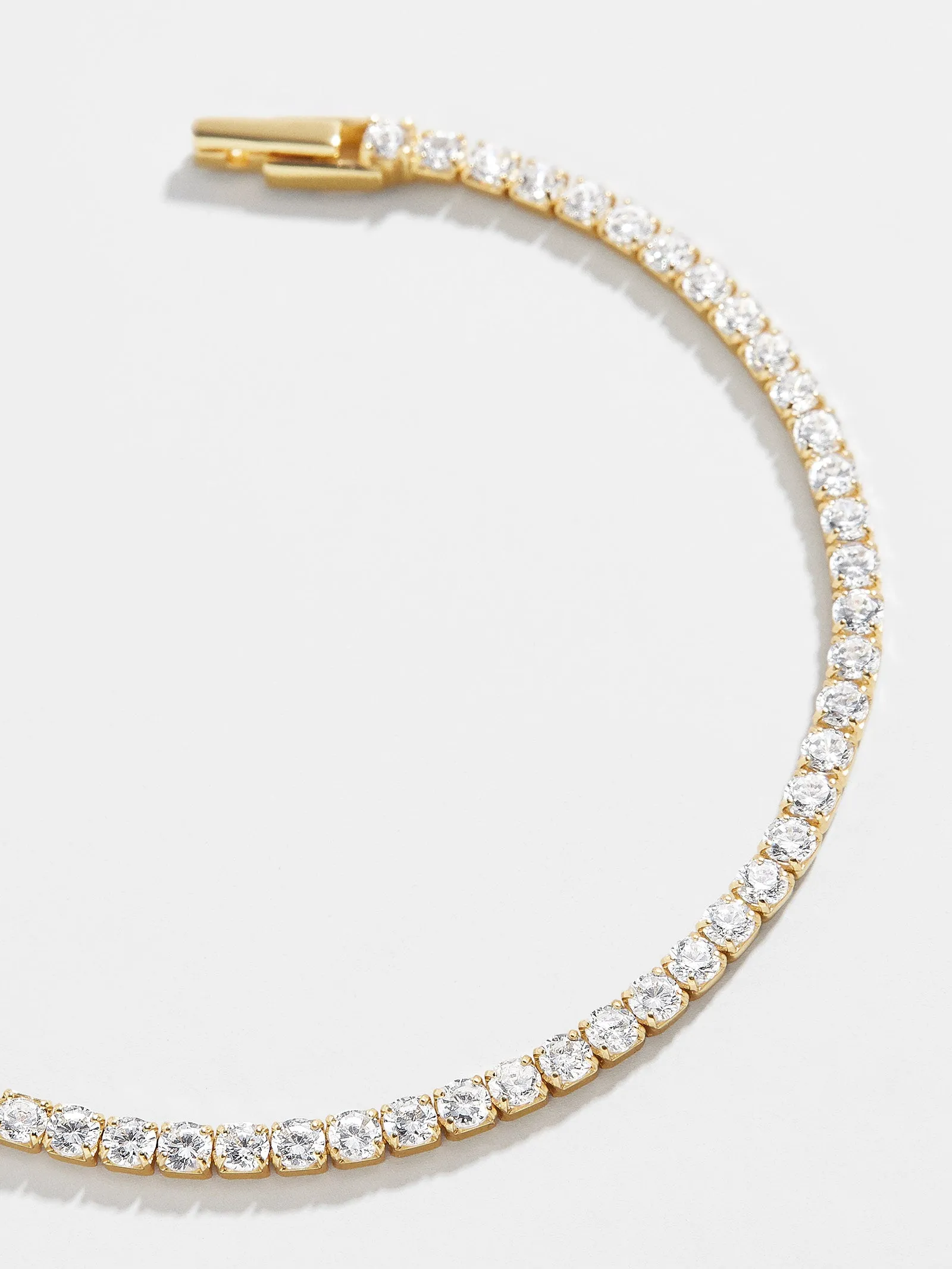 Bennett 18K Gold Tennis Bracelet - Gold sold by BaubleBar