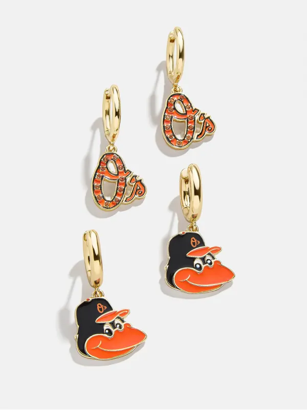 MLB Earring Set - Baltimore Orioles sold by BaubleBar