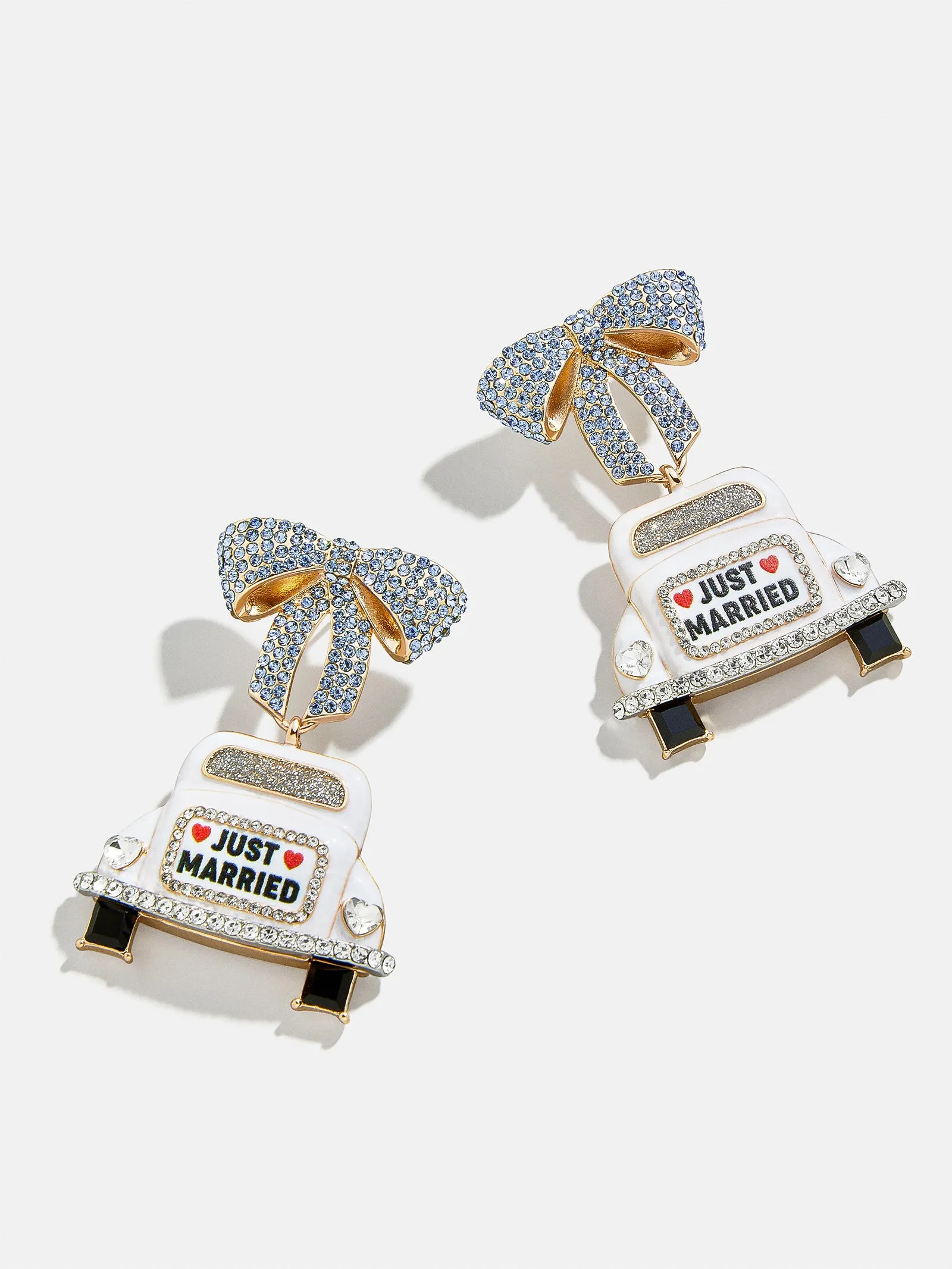 Honeymoon Bound Earrings - White/Gold sold by BaubleBar