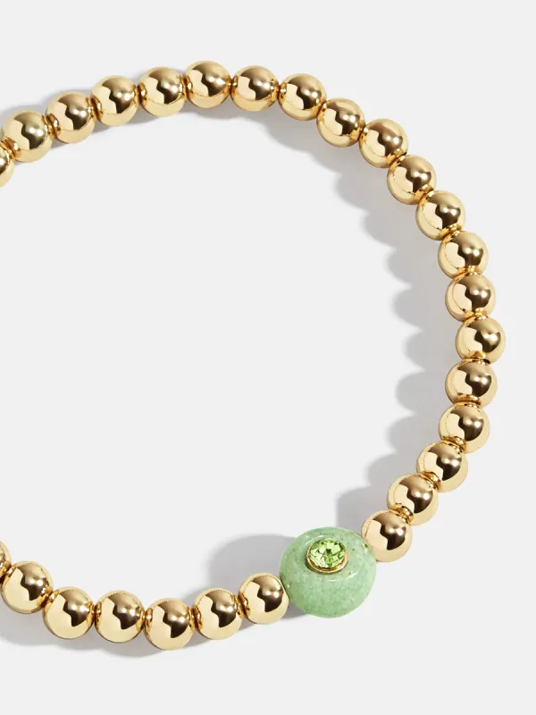 Semi-Precious Birthstone Pisa Bracelet - Peridot sold by BaubleBar