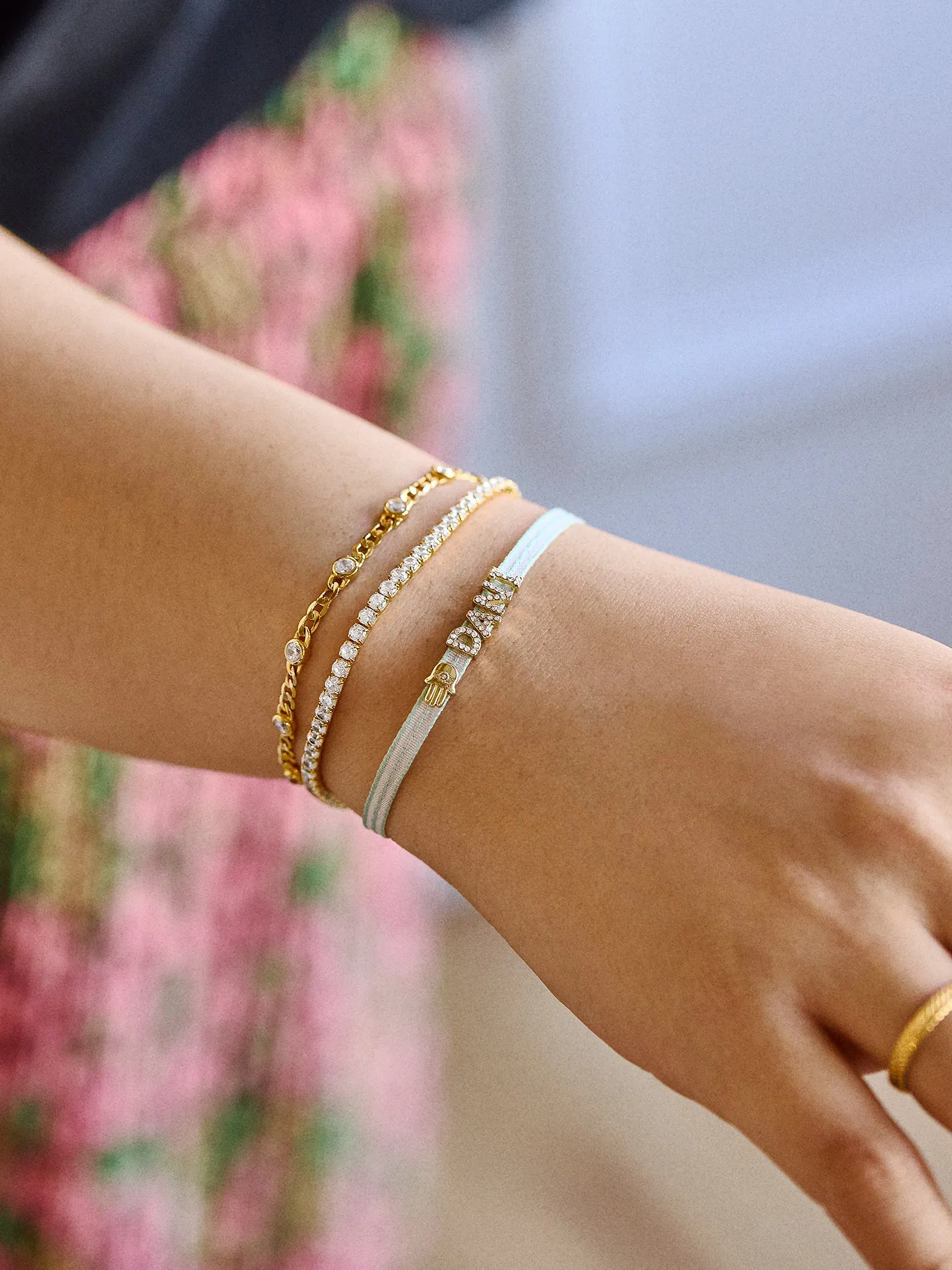 Custom Ribbon Bracelet - Mint Green Ribbon sold by BaubleBar product image thumbnail 2