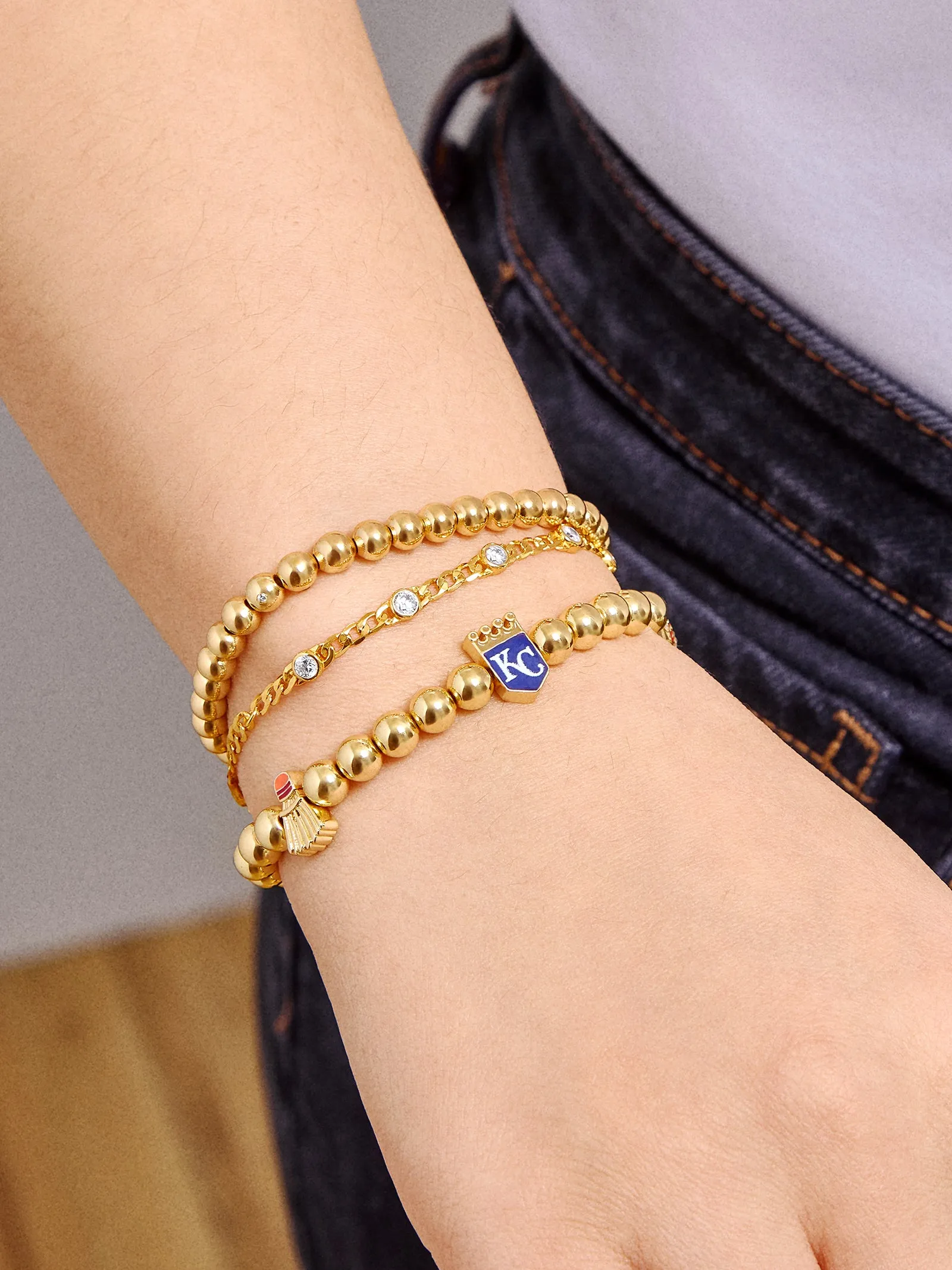 MLB Pisa Charm Bracelet - Kansas City Royals sold by BaubleBar product image thumbnail 2