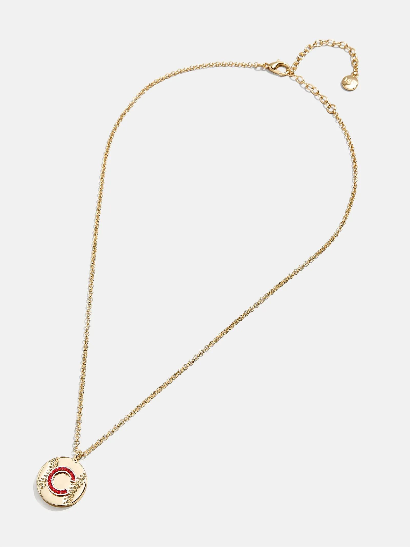 MLB Gold Baseball Charm Necklace - Chicago Cubs sold by BaubleBar product image thumbnail 3