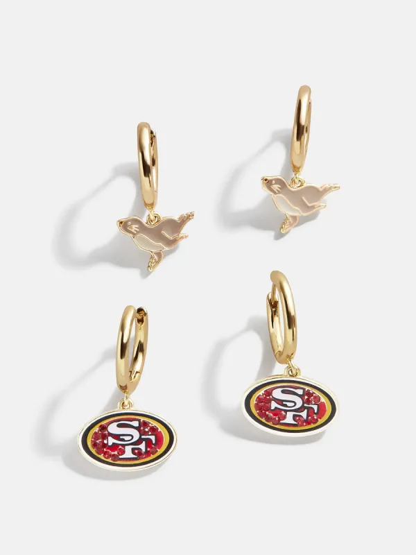 NFL Earring Set - San Francisco 49ers sold by BaubleBar