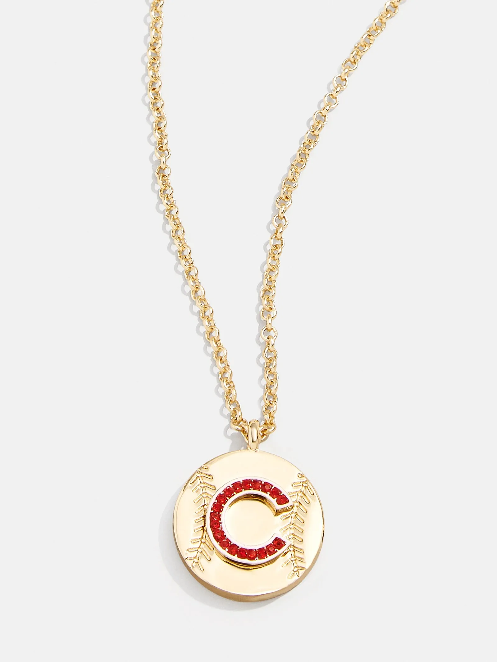 MLB Gold Baseball Charm Necklace - Chicago Cubs sold by BaubleBar