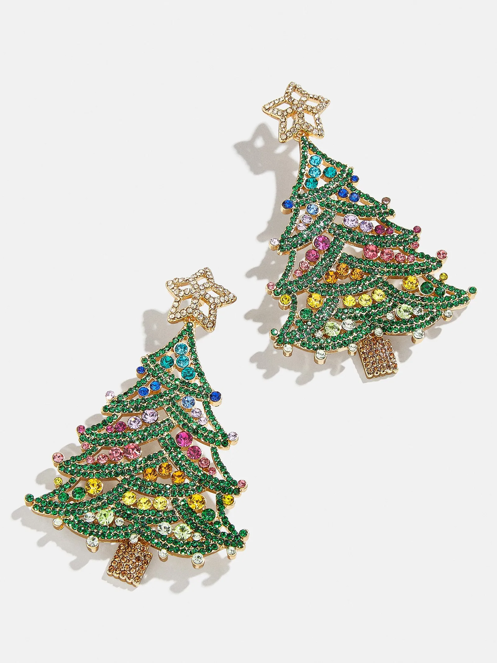 Evergreen Tree Earrings - Green sold by BaubleBar