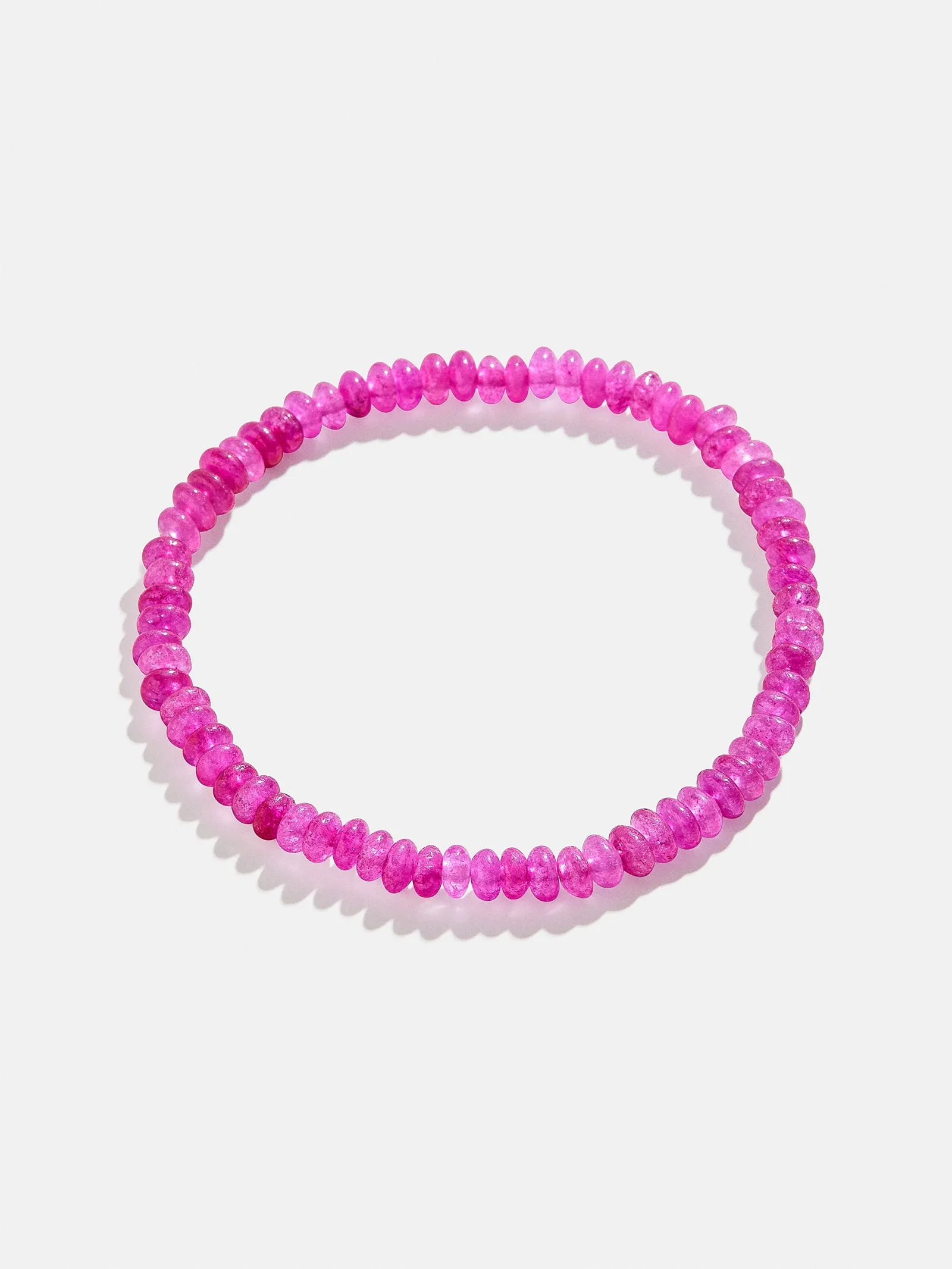 Valentina Semi-Precious Bracelet - Pink Agate Stone sold by BaubleBar product image thumbnail 3