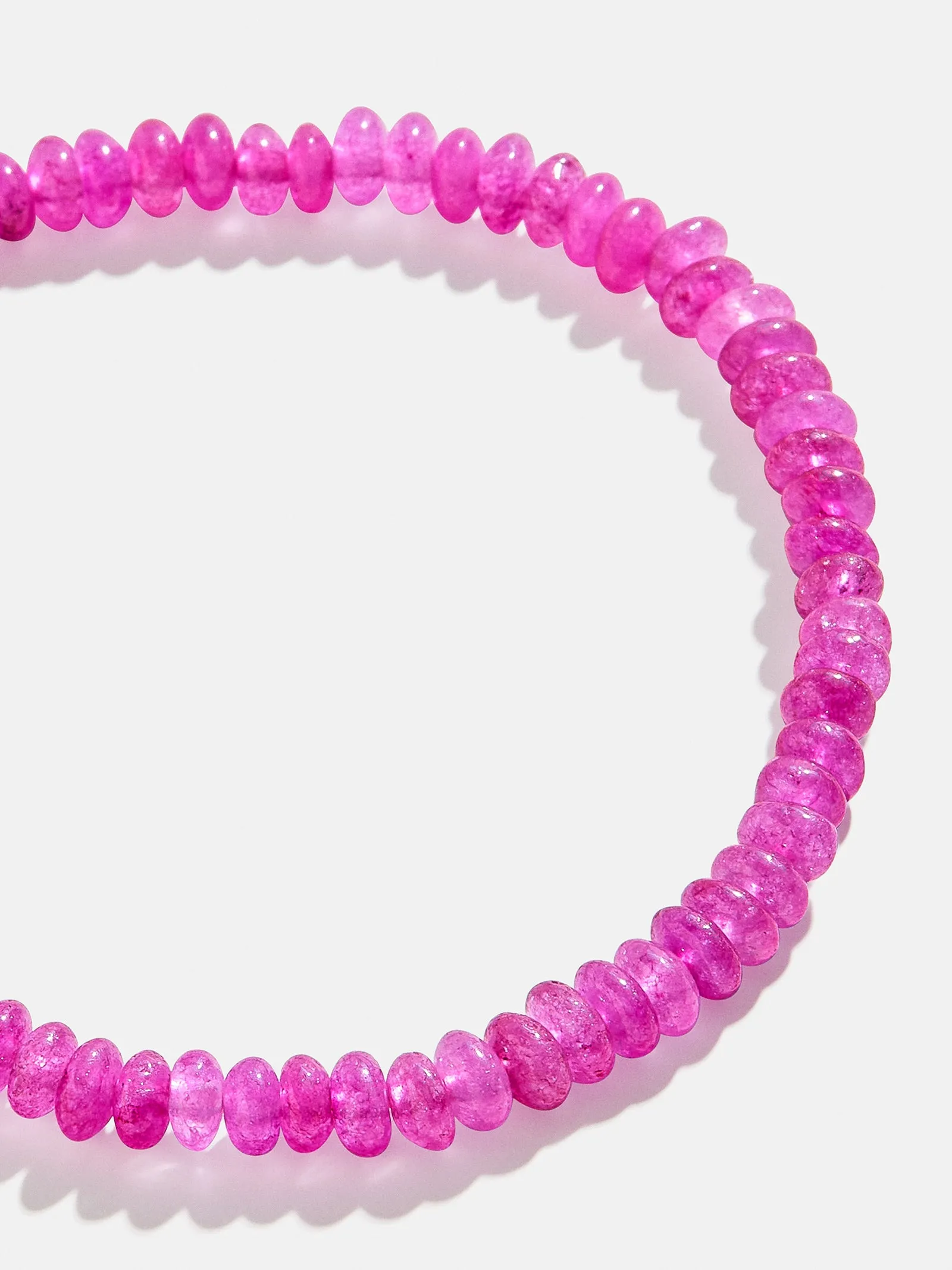 Valentina Semi-Precious Bracelet - Pink Agate Stone sold by BaubleBar