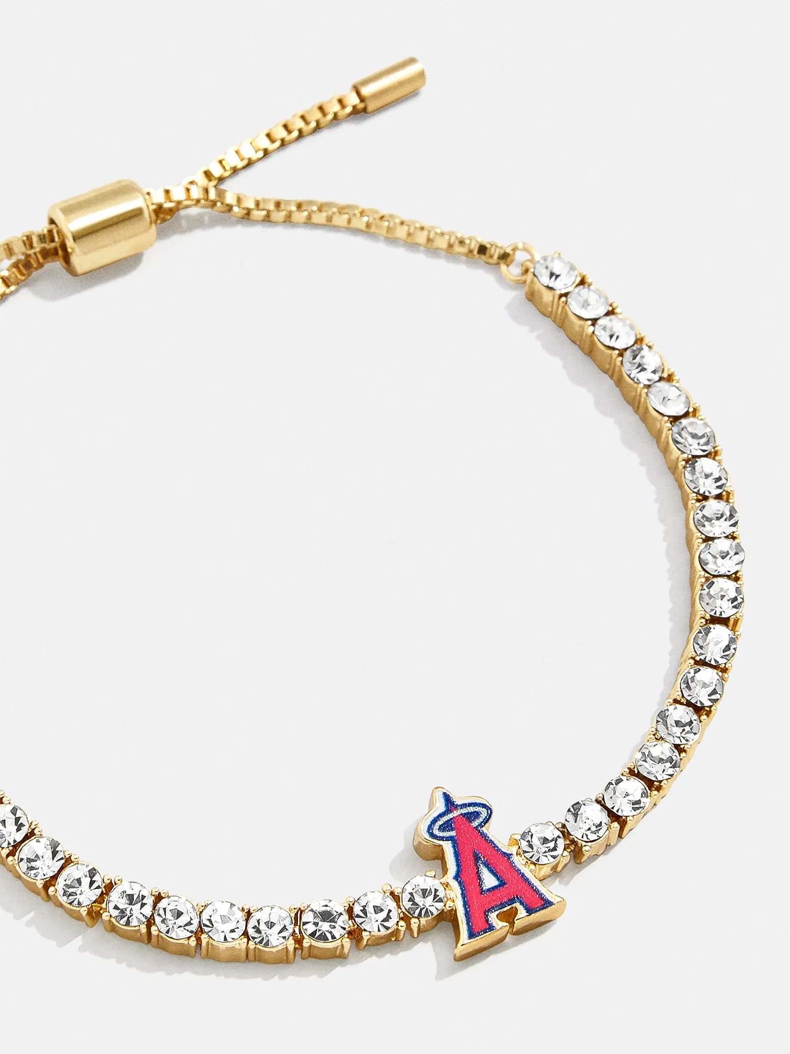 MLB Gold Tennis Bracelet - Los Angeles Angels sold by BaubleBar