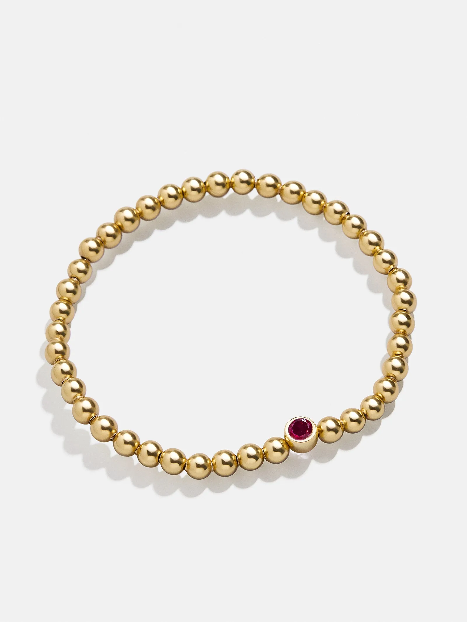 18K Gold Birthstone Pisa Bracelet - Ruby sold by BaubleBar product image thumbnail 3