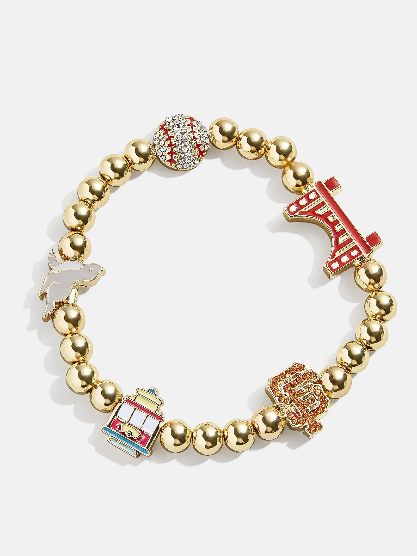 MLB Pisa Charm Bracelet - San Francisco Giants sold by BaubleBar