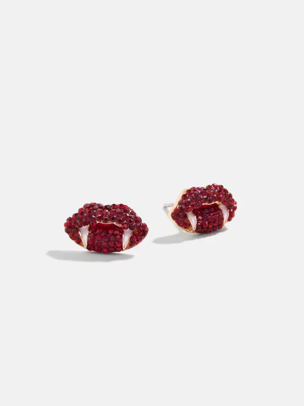Love At First Bite Stud Earrings - Vampire Lips sold by BaubleBar