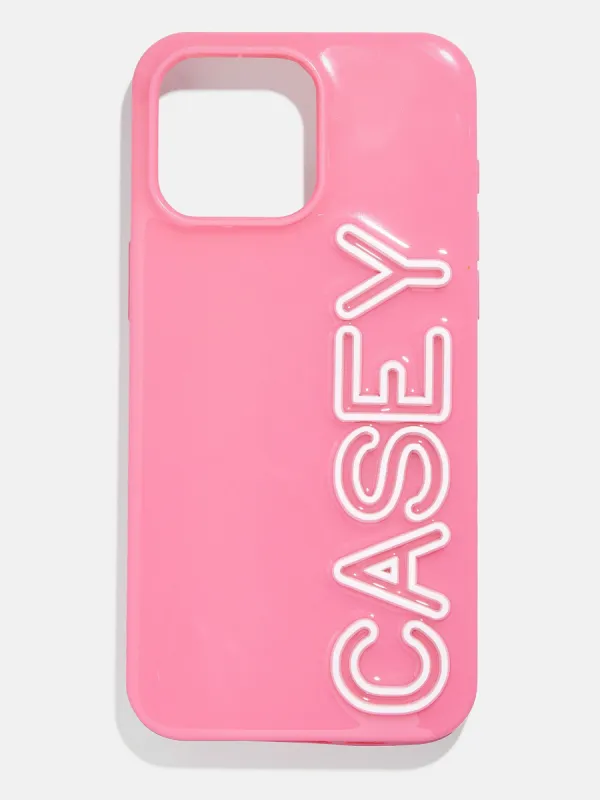 Fine Line Custom iPhone Case - Pink/White sold by BaubleBar