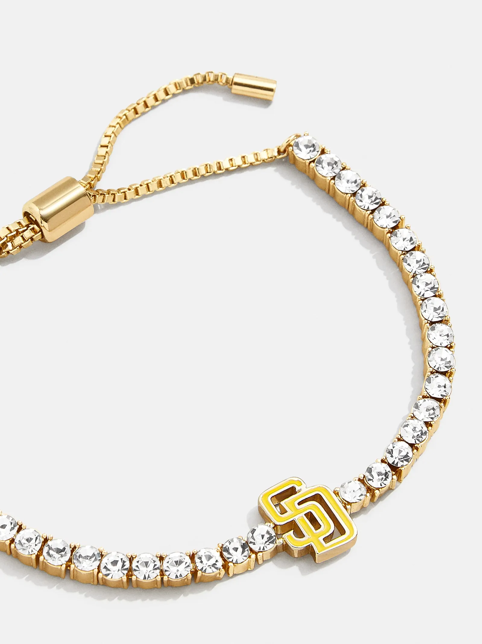 MLB Gold Tennis Bracelet - San Diego Padres sold by BaubleBar