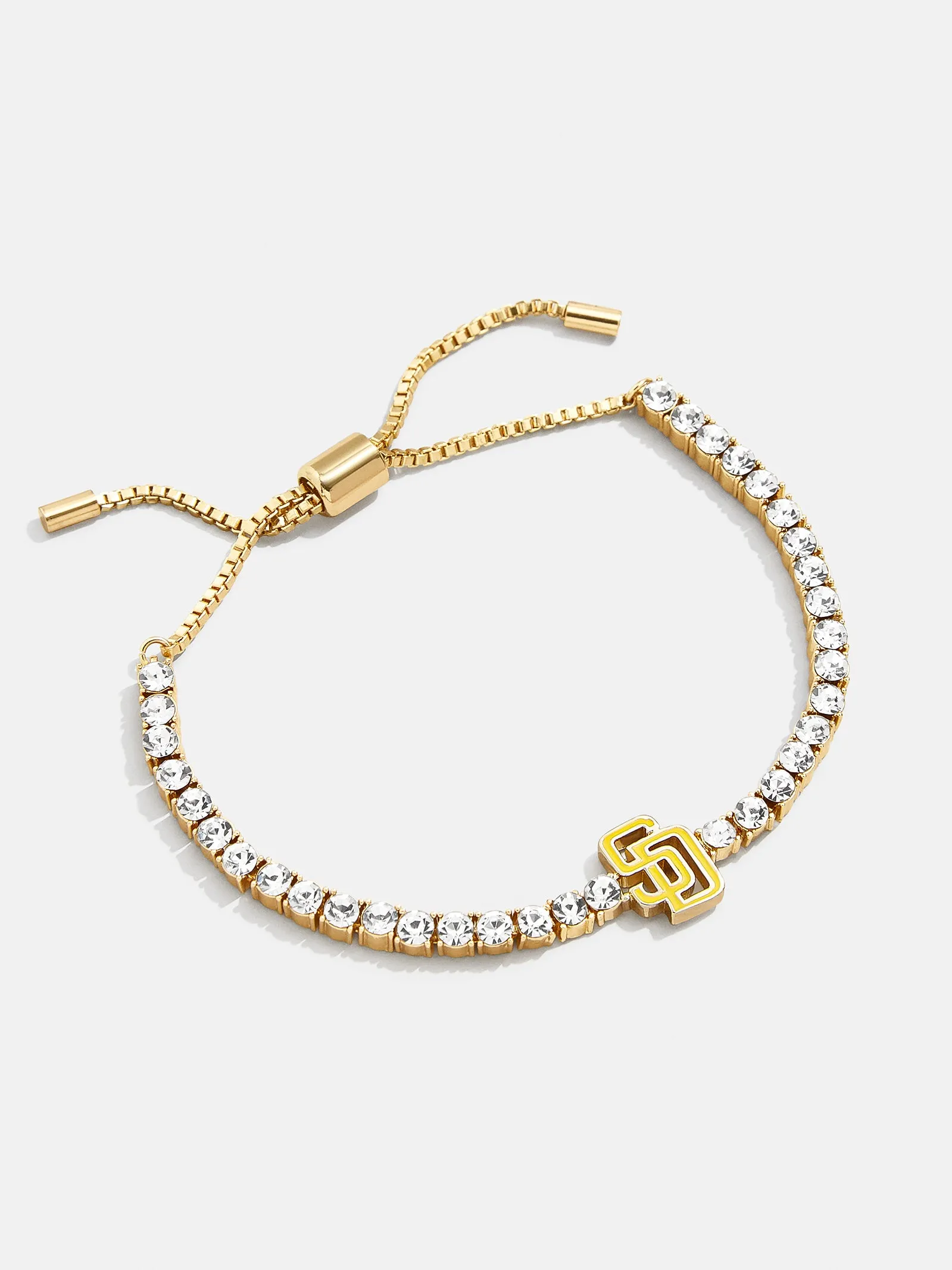 MLB Gold Tennis Bracelet - San Diego Padres sold by BaubleBar product image thumbnail 3