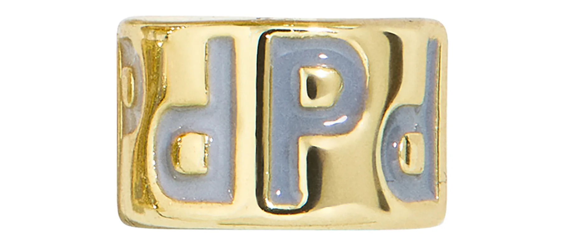 Neutral Initial 360 Spinner Charm - P sold by BaubleBar