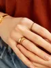Tris 18K Gold Ring Set - Gold sold by BaubleBar