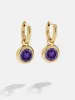 18K Gold Birthstone Drop Earrings - Amethyst sold by BaubleBar