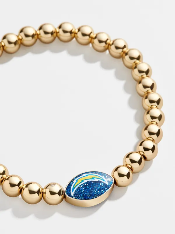 Los Angeles Chargers NFL Gold Pisa Bracelet - Los Angeles Chargers sold by BaubleBar