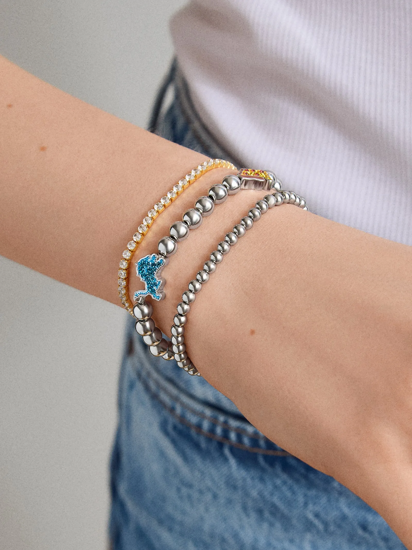 NFL Pisa Charm Bracelet - Detroit Lions sold by BaubleBar product image thumbnail 2