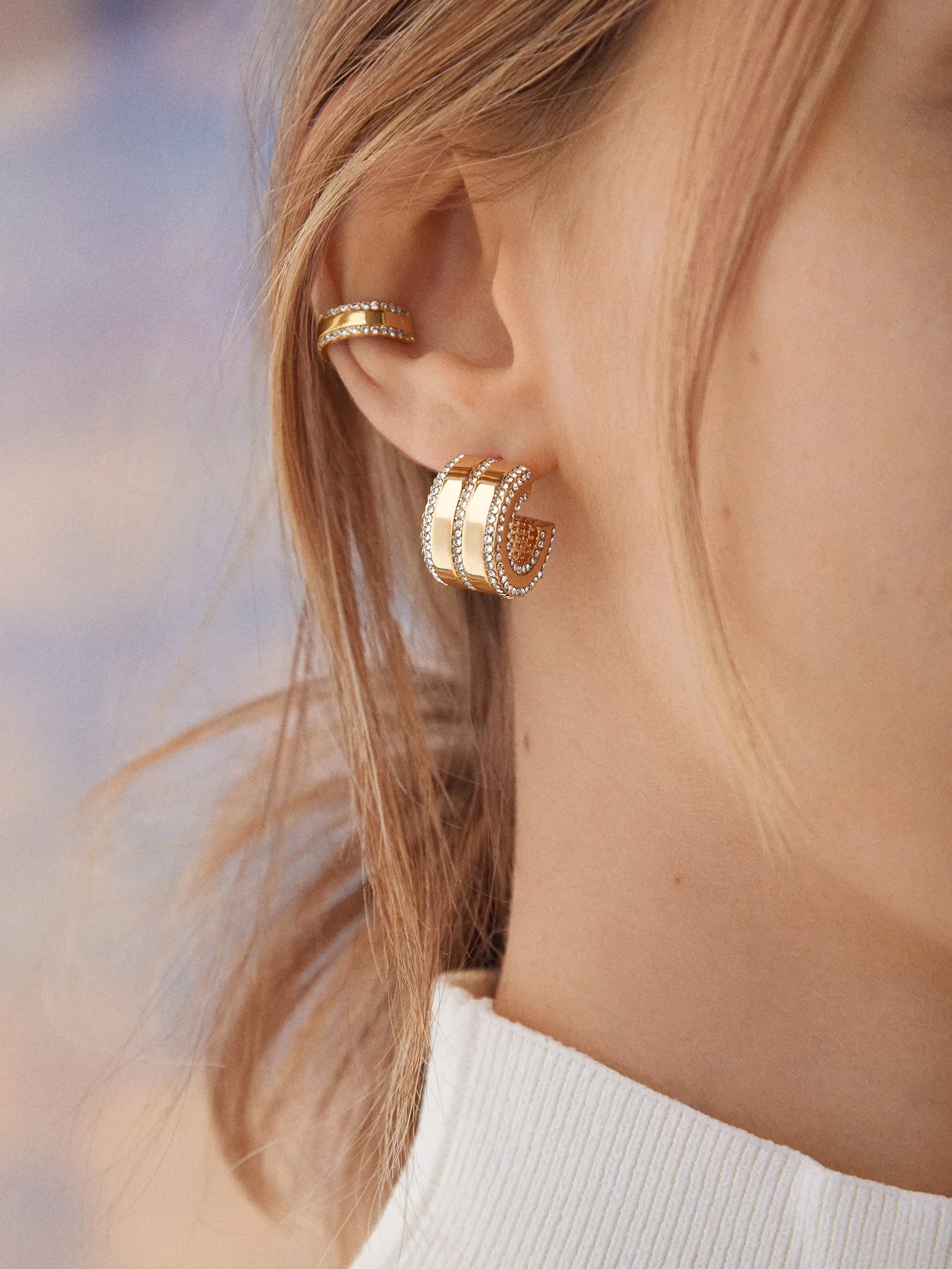 Kaitlyn Earrings - Gold sold by BaubleBar product image thumbnail 2